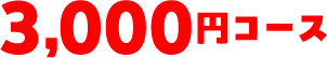 3,000円コース